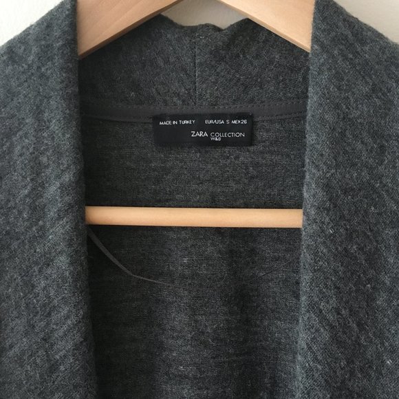 SOLD Zara Open Front Drape Cardigan - Picture 2 of 3